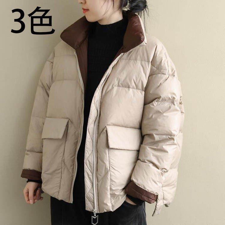 楽天最安値に挑戦 ダウン風コート アウター 厚手 冬服 軽い ショート丈 30代 40代 レディース 中綿コート 中綿ジャケット 防寒 スリム 大きいサイズ 暖かい パーカー 中綿コート 色 コーヒー