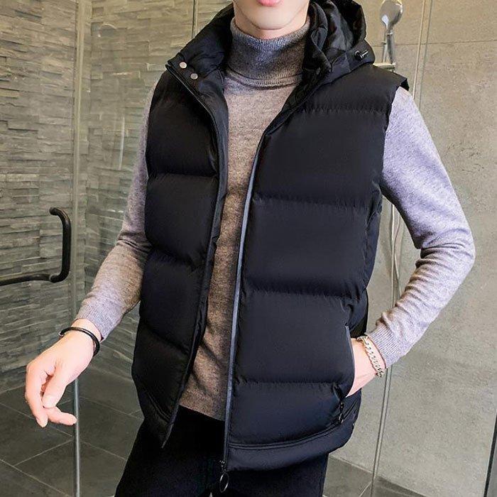 注目ブランドのギフト 中綿ダウンベスト メンズ ダウンベスト フード付き トップス アウター メンズ 中綿ダウンベス アウター 無地 ジャケット おしゃれ トップス カジュアル 秋冬 大きいサイズ ジャケット Marthotel Ir
