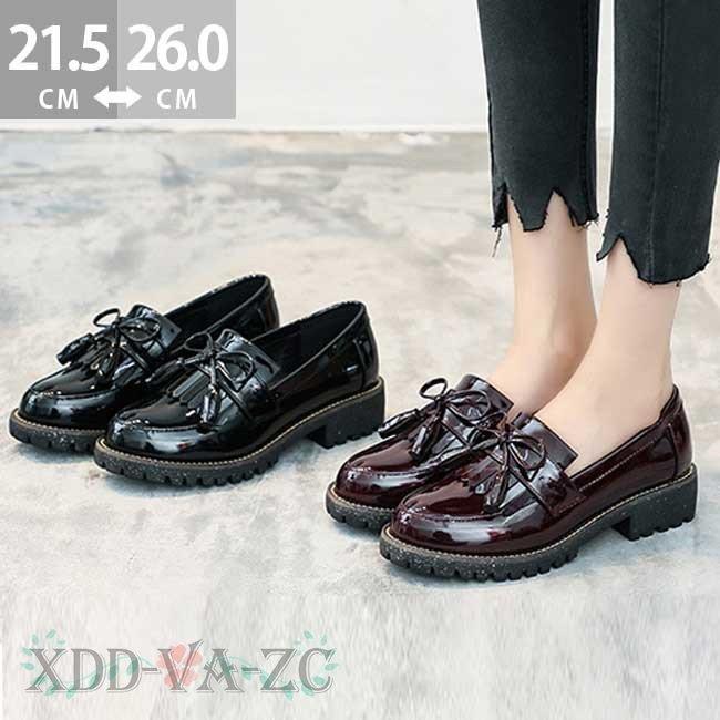 在庫処分セール ローファー シューズ 靴 レディースファッション 歩きやすい ローヒール おしゃれ 通勤 通学 蝶結び Web限定 Cabiceira Com Br