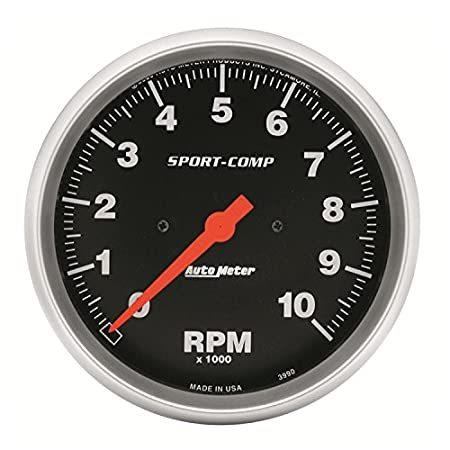 Auto Meter 3990 Sport-Comp In-Dash Electric Tachometer, 5.000 in. タコメーター、回転計