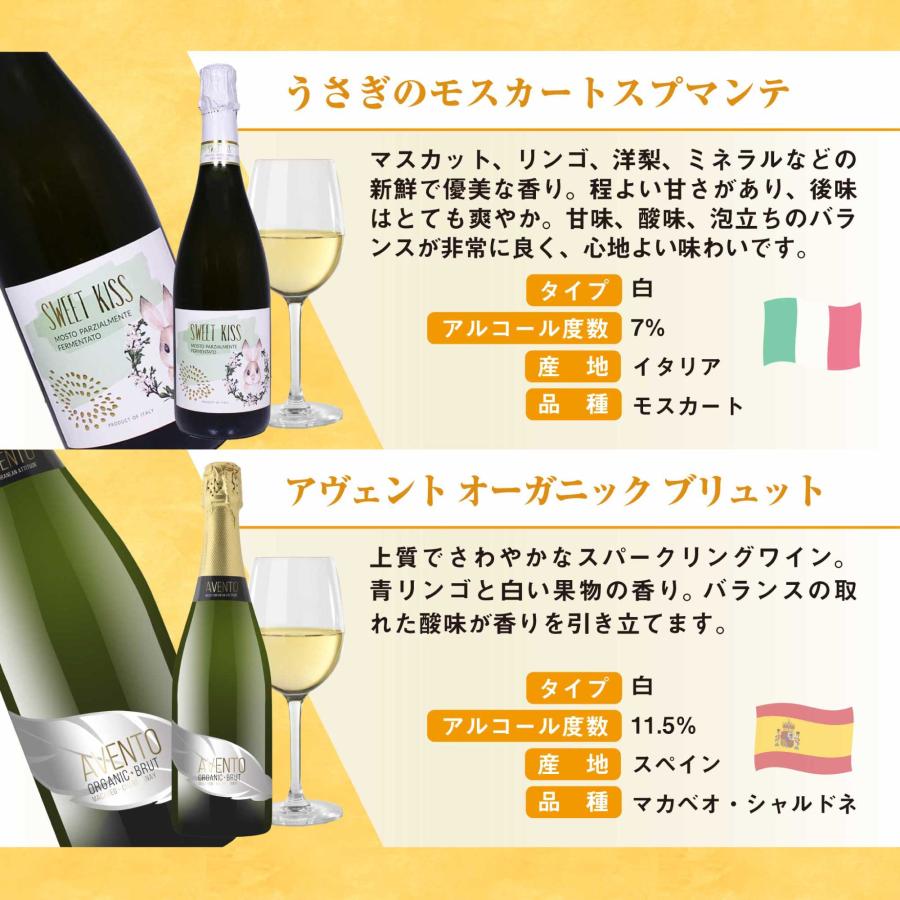 スパークリングワイン 6本セット イタリア スペイン フランス 飲み比べ