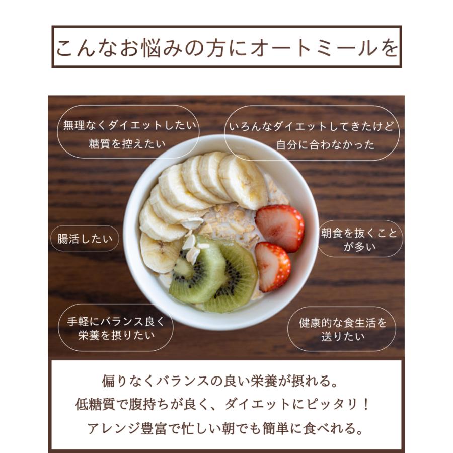 ロールドオーツ オートミール 2.4kg(800g×3袋) 計量スプーン レシピ