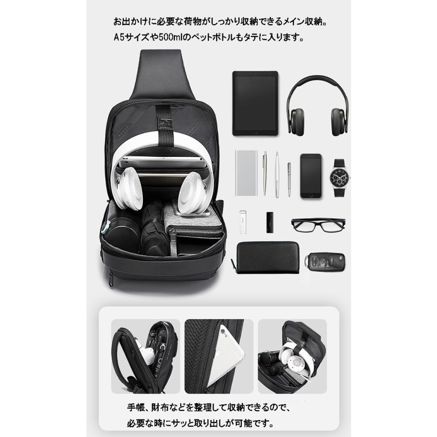 ボディバッグ メンズ レディース ワンショルダーバッグ 通勤 通学 斜