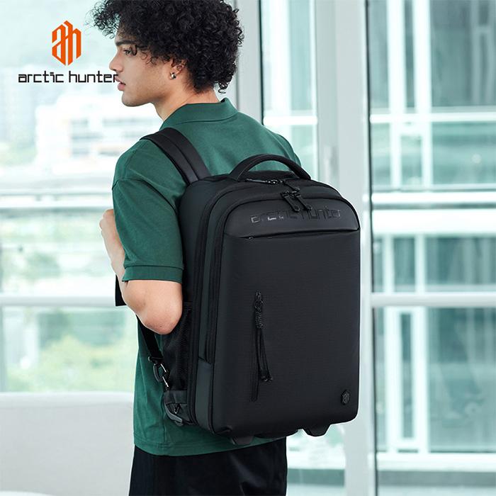 キャリー バッグ メンズ レディース リュック 通学通勤 キャリー バッグ 大容量 機内対応 ノートPC 旅行 2輪 バッグ ARCTIC HUNTER 42L LG00657 送料無料の画像