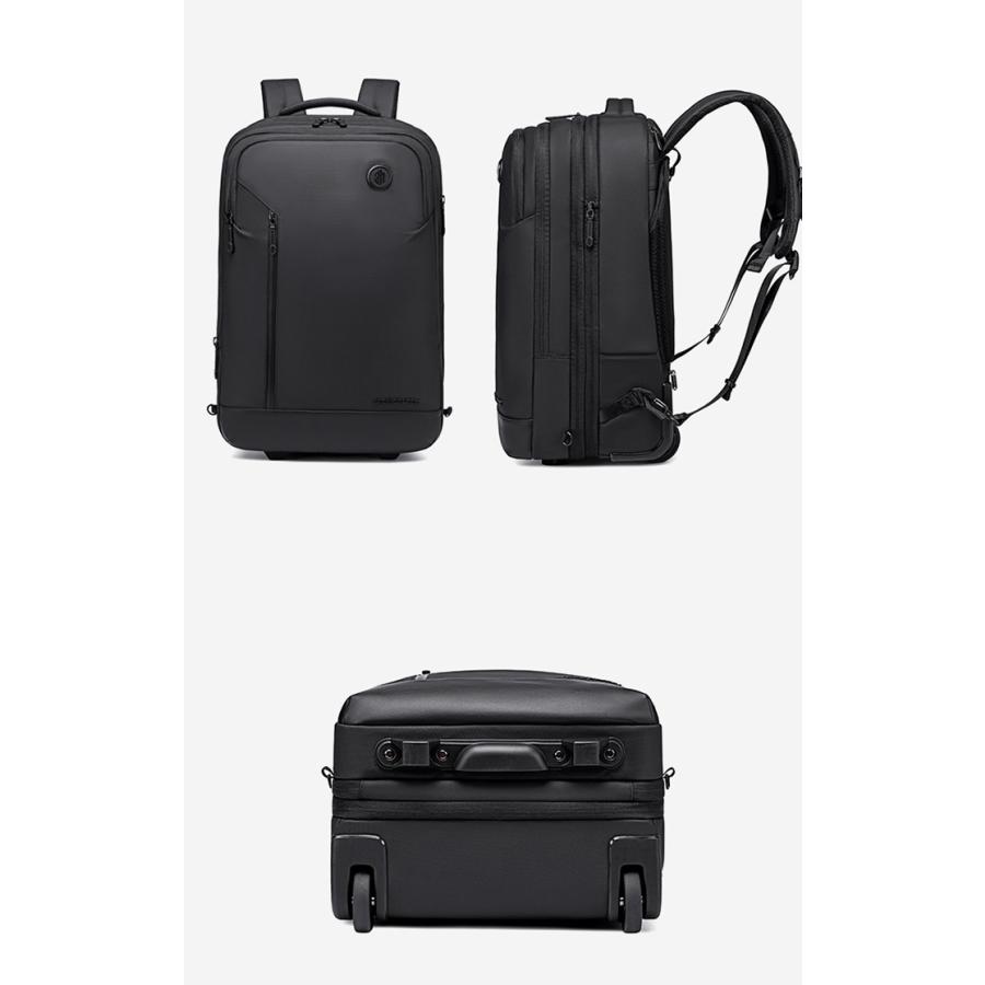 キャリー バッグ メンズ レディース リュック 通学通勤 キャリー バッグ 大容量 機内対応 ノートPC 旅行 2輪 バッグ ARCTIC HUNTER 42L LG00861 送料無料の画像