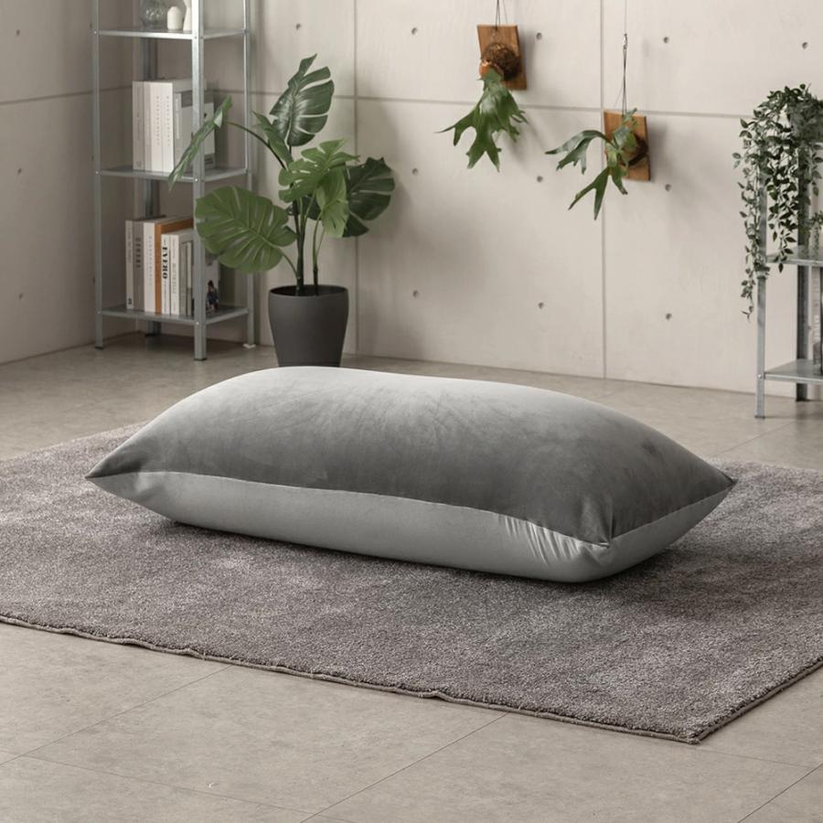 洗えるカバー ビーズクッション 特大サイズ 長方形 ロング マイクロビーズクッション クッションソファー 2人掛け 二人掛け 2人用 二人用 1人掛け 一人掛け |  | 18