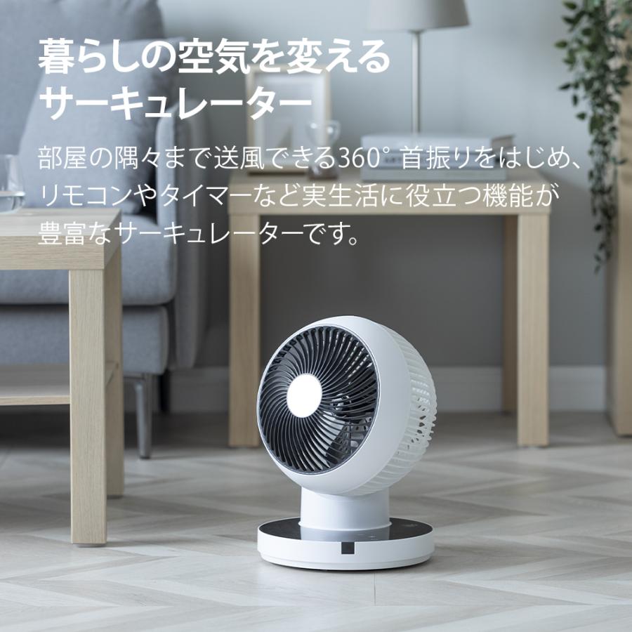360°首振り サーキュレーター リモコン付き タイマー付き 分解して