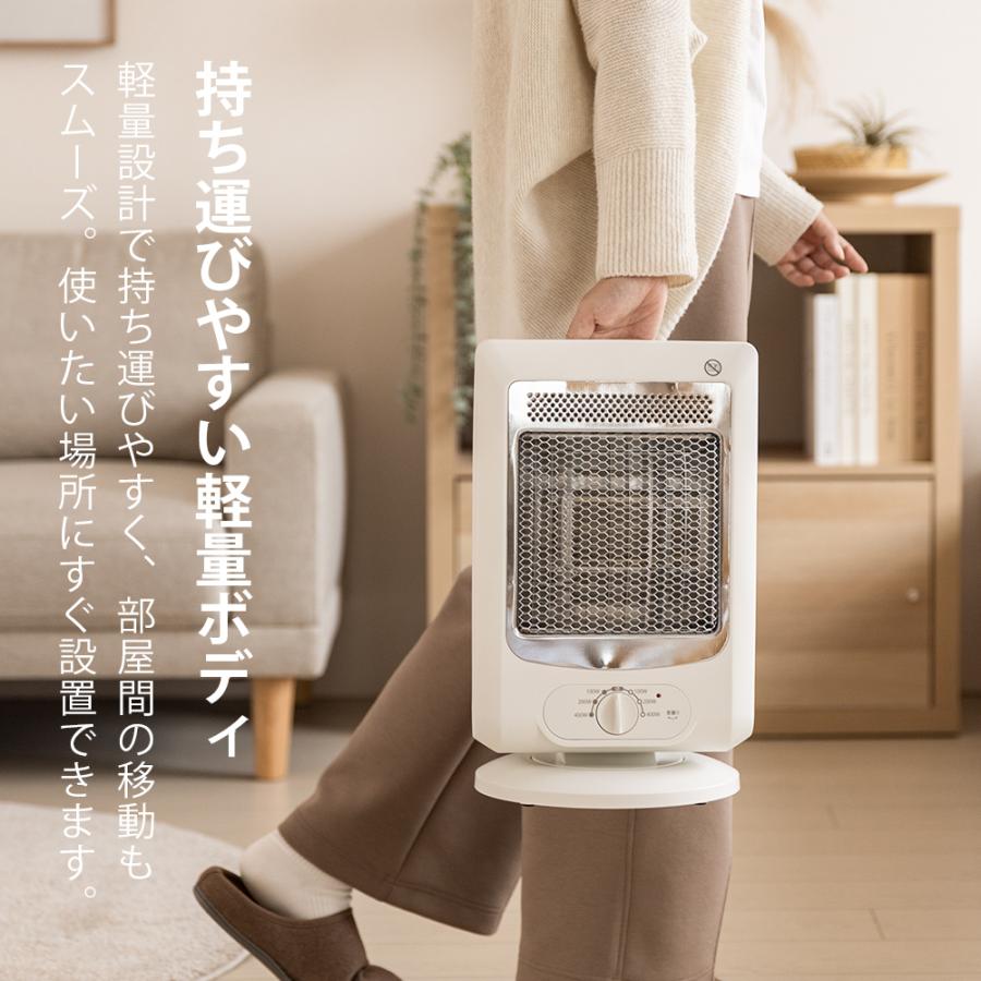 電気代約60%削減 リフレクトヒーター 省エネ 乾燥しない 静音 首振り