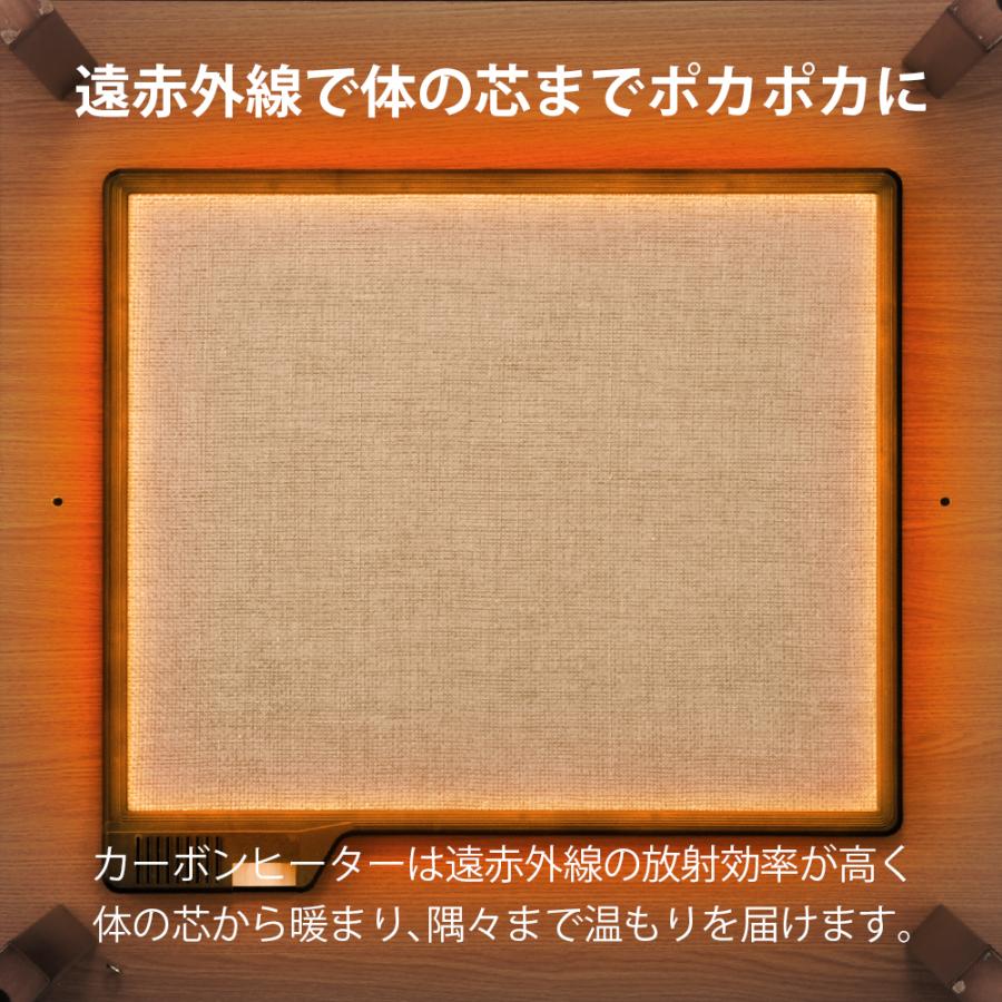 おおたけ フラットヒーターこたつ 正方形 80×80cm コンパクト 省エネ