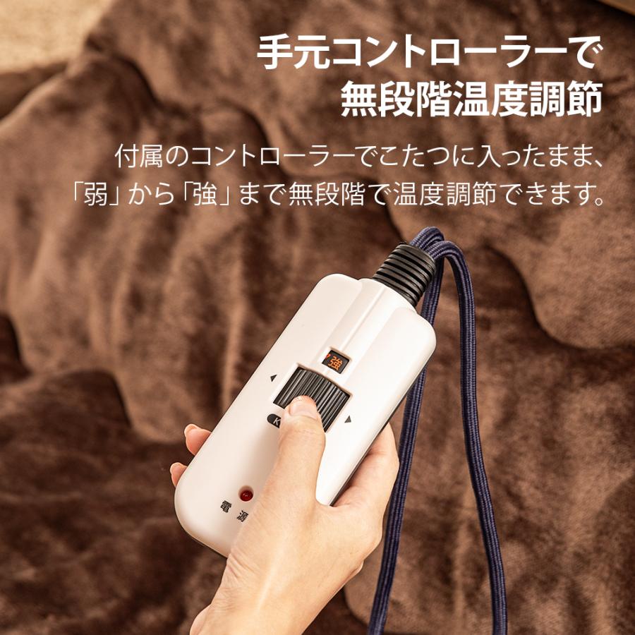 おおたけ フラットヒーターこたつ 正方形 80×80cm コンパクト 省エネ