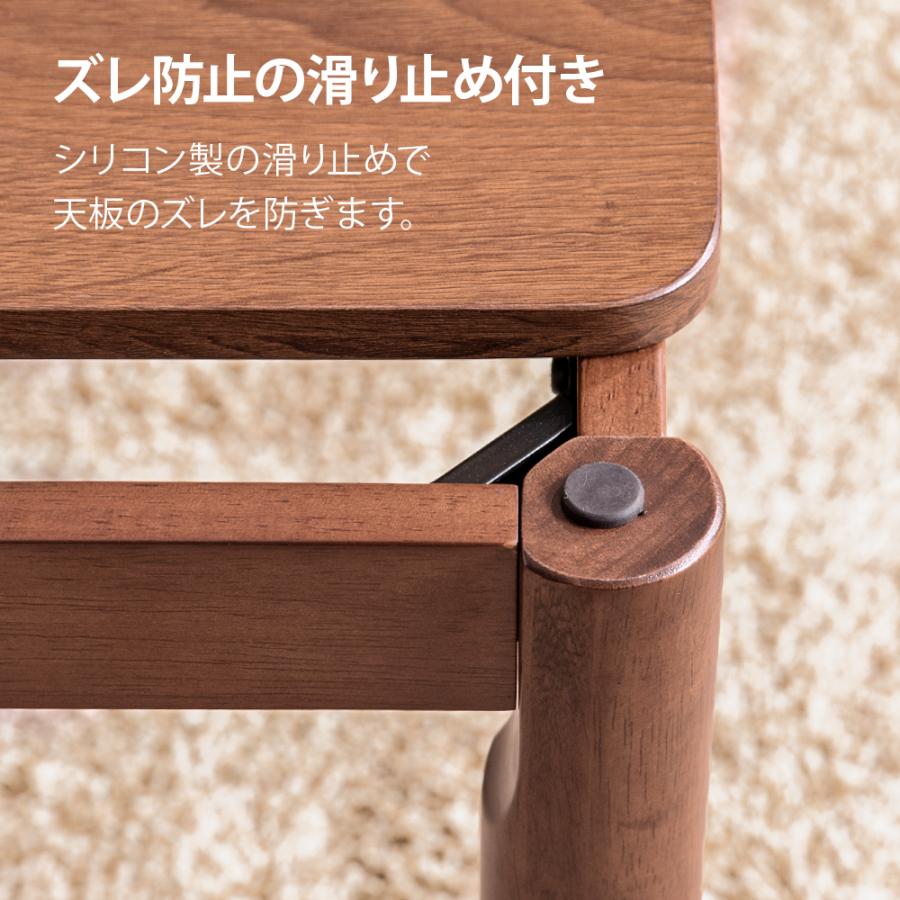 こたつ布団セット 長方形 120×80cm こたつセット こたつテーブルセット こたつ布団 2点セット 布団セット おしゃれ 高さ調節 高さ調整 継ぎ脚 継ぎ足の画像
