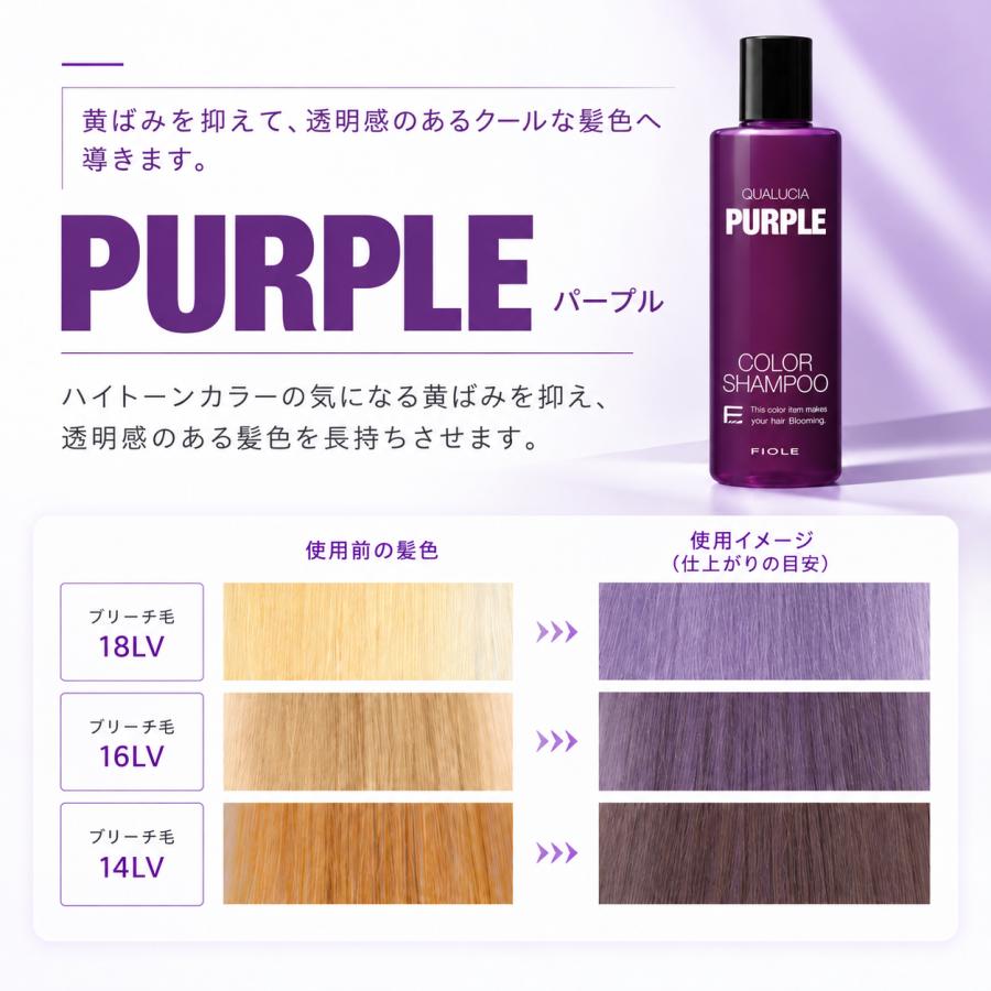 FIOLE（フィヨーレ） クオルシア カラーシャンプー 250ml 全8色 FIOLE