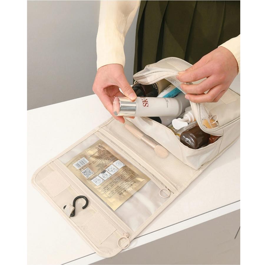 トラベルポーチ 吊り下げ 壁掛け 旅行 収納 ポーチ 大容量