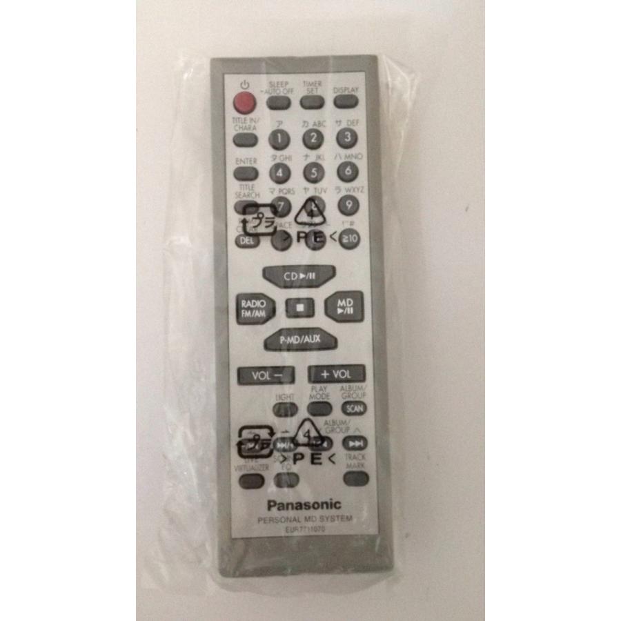 (未使用･未開封品)　パナソニック オーディオリモコン EUR7711070 f4u0baa 新品 少々の傷 パナソニック リモコン EUR7711070 RX-MDX61用