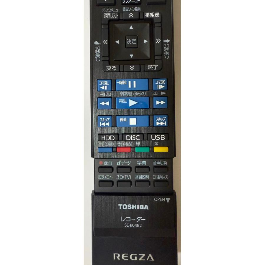 純正 新品 東芝 TOSHIBA レコーダー用リモコン SE-R0482 ( SE-R0468 SE