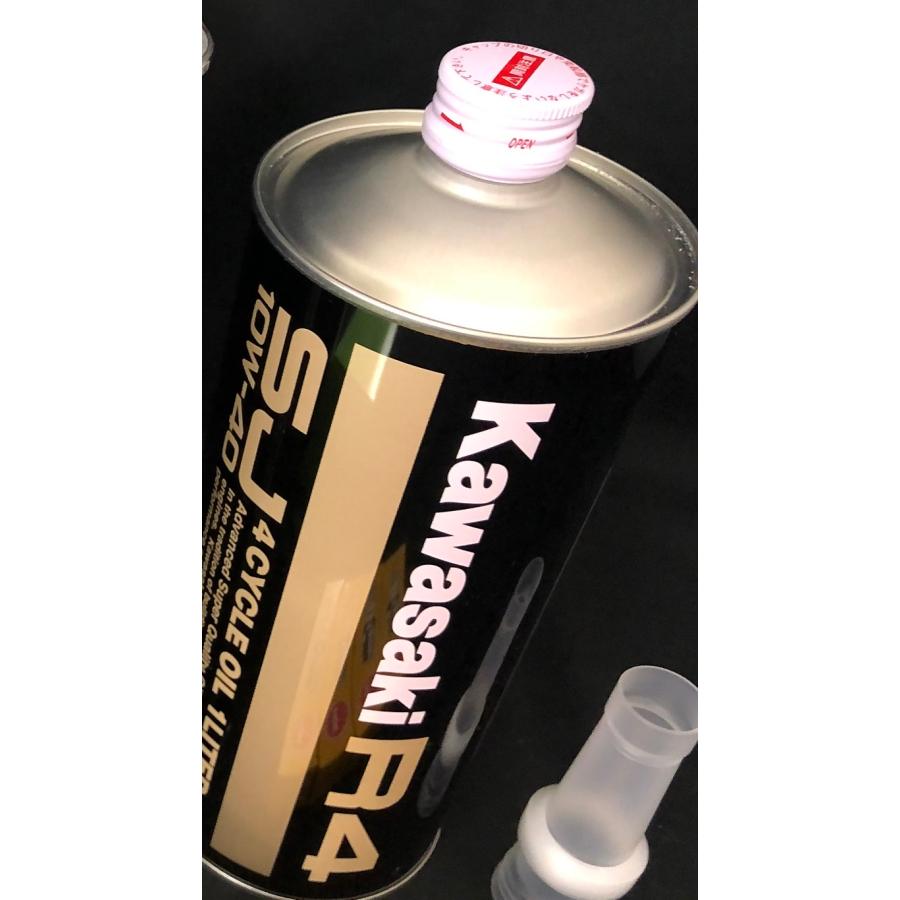 Kawasaki R4 SJ 4リットル 1缶 1リットル9缶オイルフィルター3 【公式