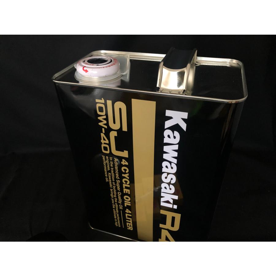 J0248-1002》 KAWASAKI カワサキ純正オイル R-4 SJ 10W-40 オイル 4L