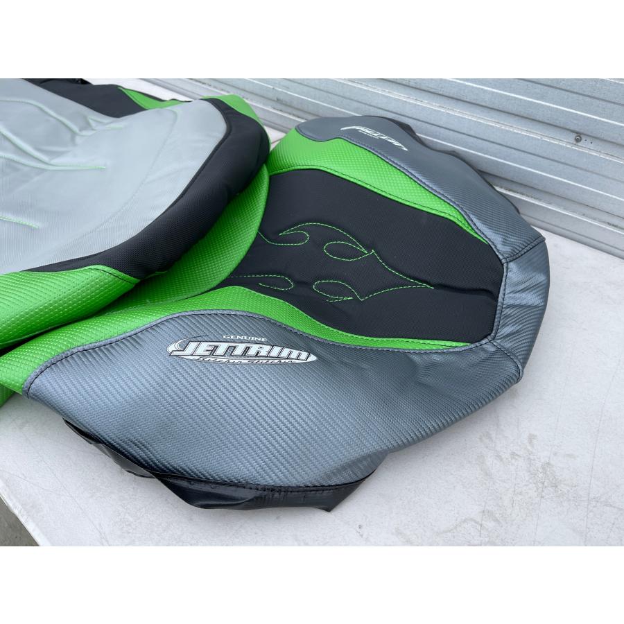 JT-K15F101B》JETTRIM KAWASAKI STX-15F SEATCOVER SLVxGMxGRN JT-K15F101B》JETTRIM KAWASAKI STX-15F SEATCOVER SLVxGMxGRN