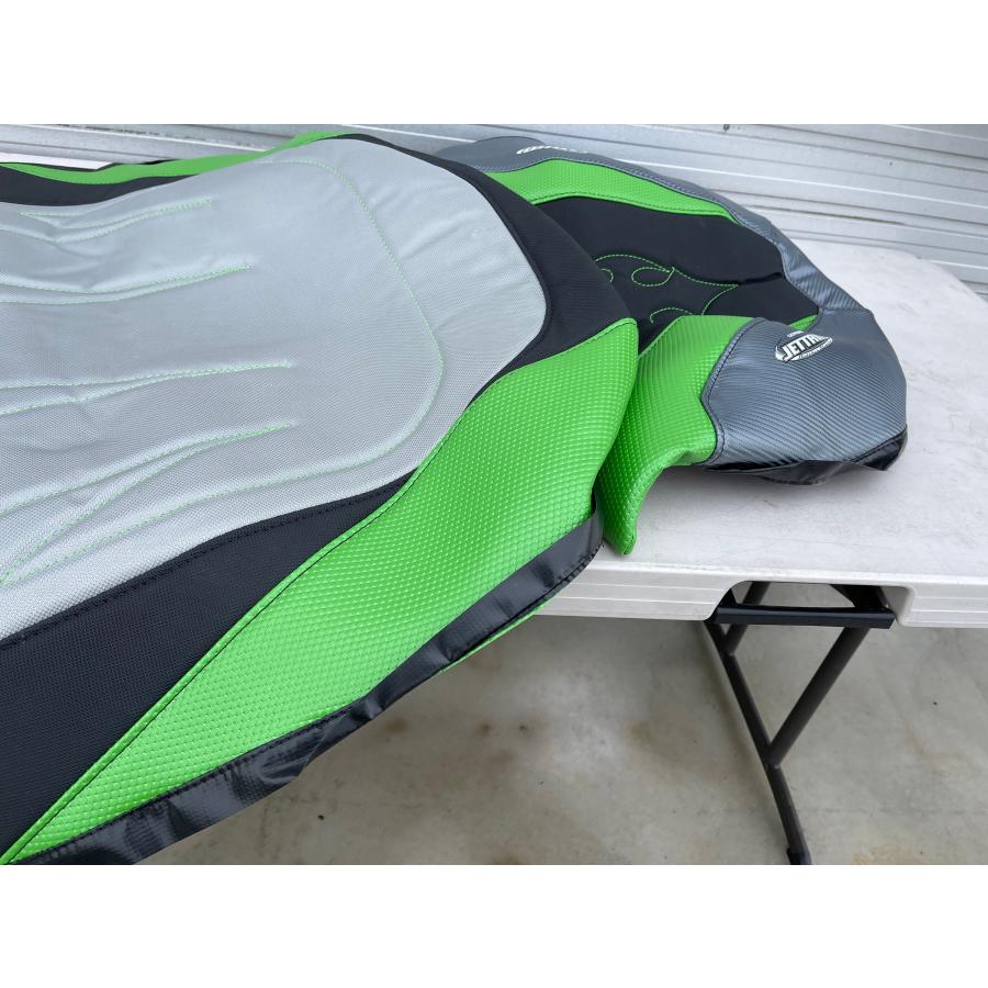 JT-K15F101B》JETTRIM KAWASAKI STX-15F SEATCOVER SLVxGMxGRN JT-K15F101B》JETTRIM KAWASAKI STX-15F SEATCOVER SLVxGMxGRN