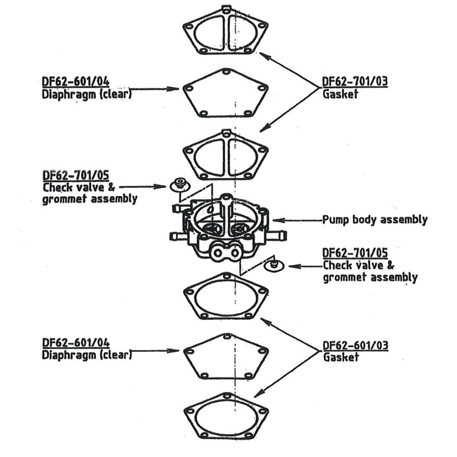 MK-DF62》MIKIUNI ミクニ フューエルポンプ リペアキット 18ガロン 68L