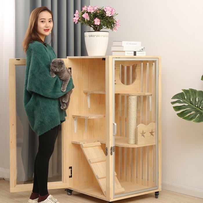 正規品】 ☆ 猫部屋 ペットハウス別荘 冬防寒 アパート 豪華２層ネコ 