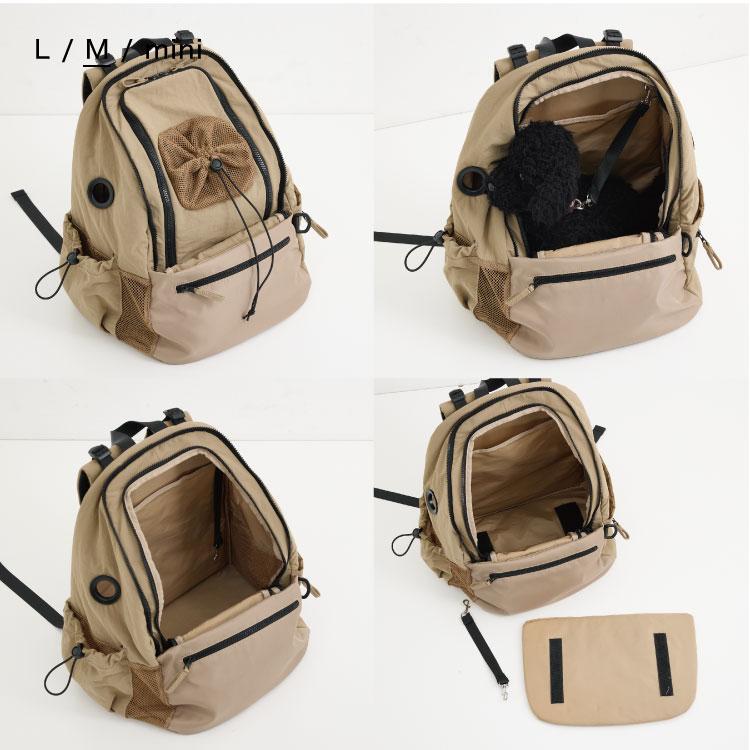 MATIE メイティ ペット リュック 軽量 3size 持ち運び 2層式 通気性の