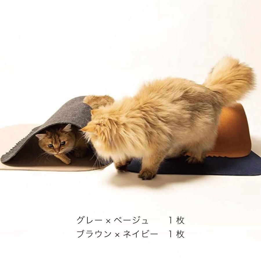 ピダン pidan 猫用 トンネル 2枚set ネコ おもちゃ トンネル おしゃれ キャットトンネル かくれんぼ 寝床 フェルト 組み合わせ自由 心地よいベッド 送料無料｜lyckatill-store｜04