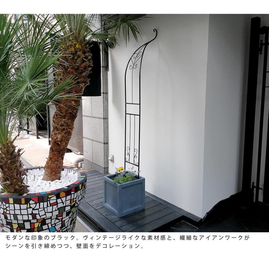 ガーデンアーチ ハーフアーチ 2台セット アイアンアーチ ダーク