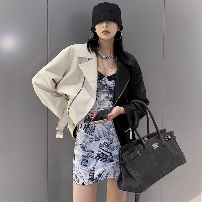 LycoAn】クロムトラストライダースジャケット /白黒