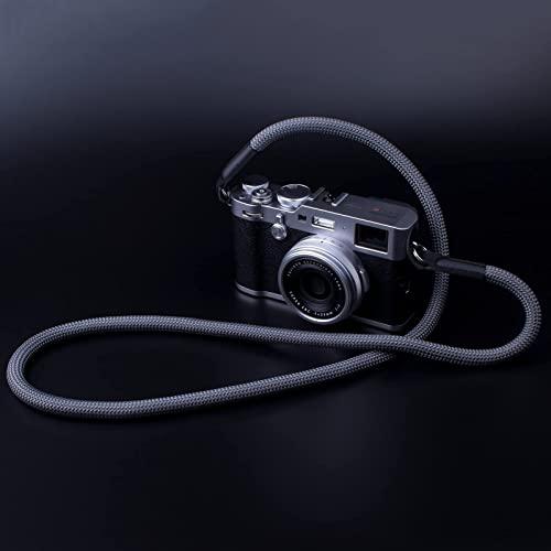 VKO カメラネックストラップ クライミングロープ製ショルダーストラップ 一眼レフ/ミラーレス/コンパクトカメラ用（グレー）｜lycrown｜08