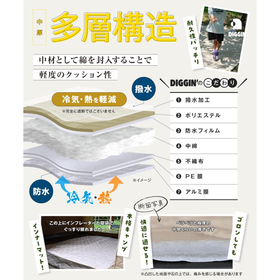 所ジョージの世田谷ベース掲載】 DIGGIN' 洗える レジャーシート 大判