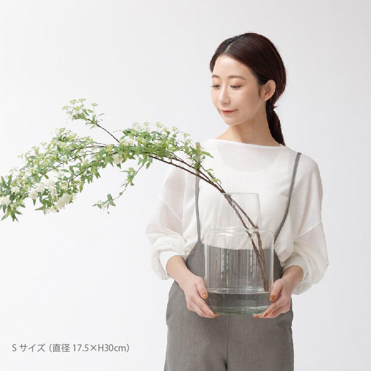 花瓶 ガラス フラワーベース クリア 広口 シンプル ガーリー 花瓶 ガラス フラワーベース クリア 広口 シンプル ガーリー