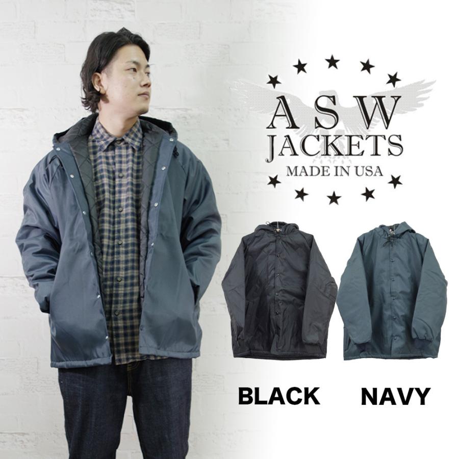 Made In USA HOODED WINDBREAKER アメリカ製フーデッドウィンドブレーカー 【ASW(アメリカンスピリットウェア)】 aswwbLimeOnDishヤフーショップ