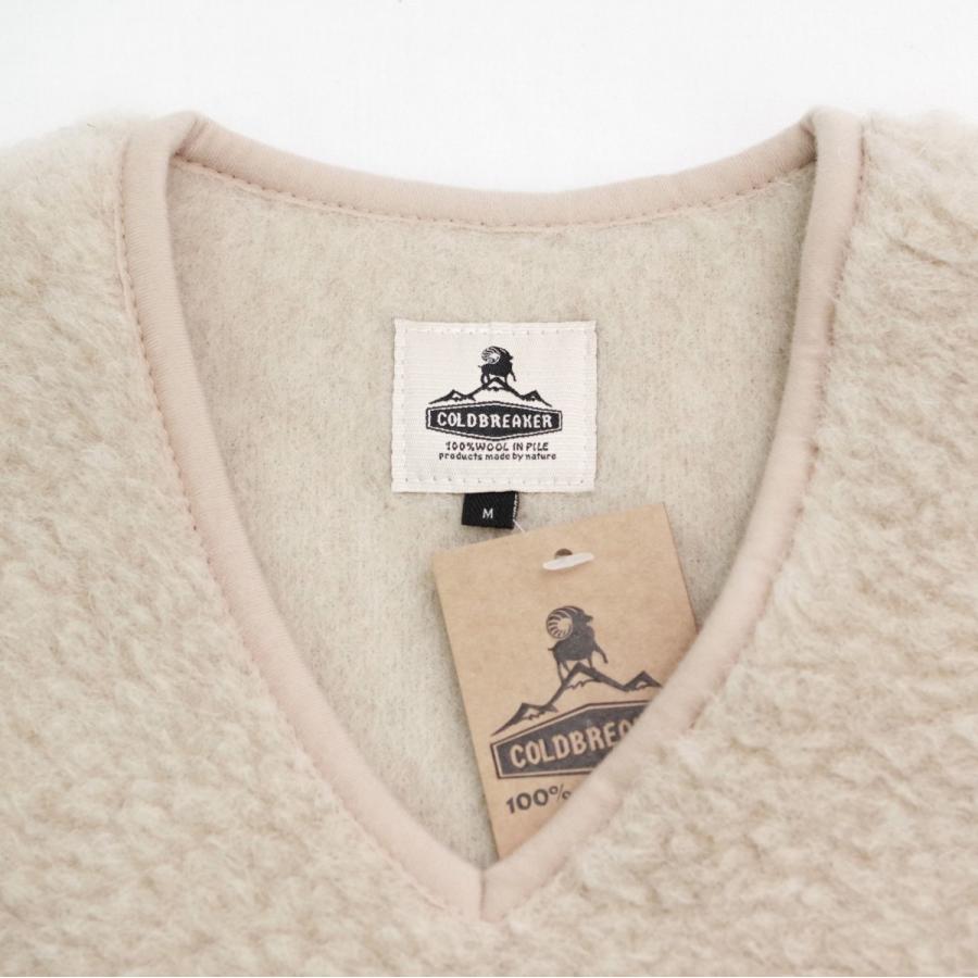 コールドブレーカー　新品未使用 100%wool COLD BREAKER（コールドブレーカー） 20%OFF BOA WOOL VEST メンズ V