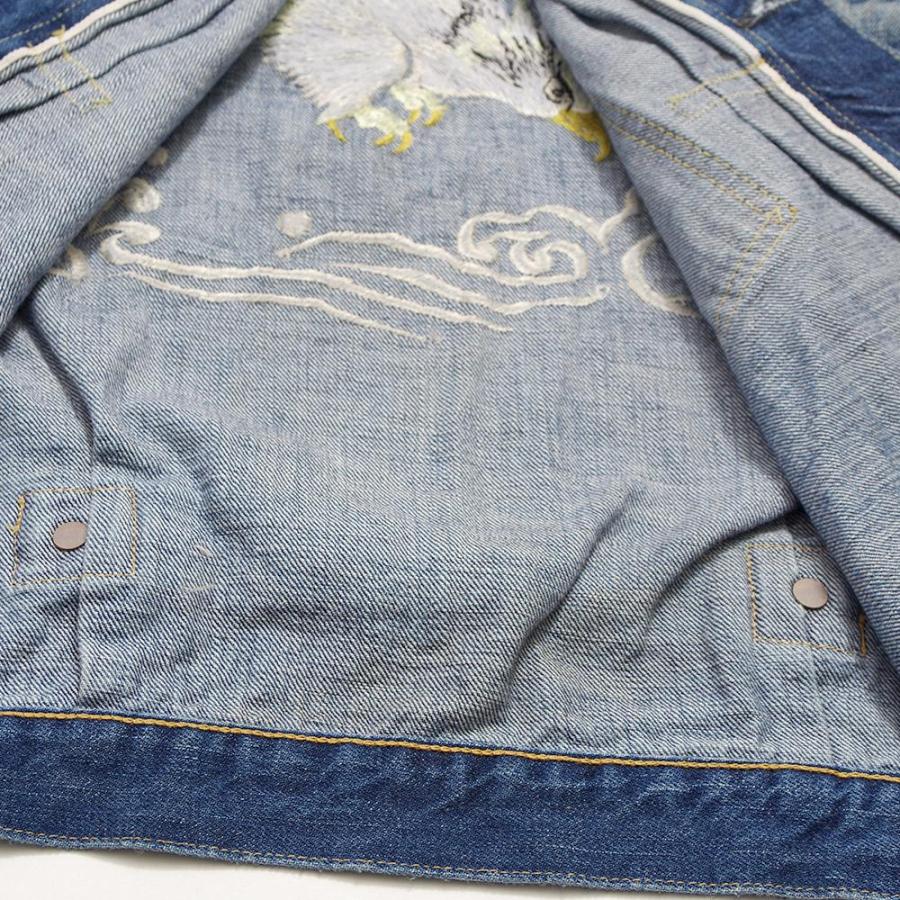 FULLCOUNT フルカウント 2016-2107E Souvenir Embroidery Type1 Denim Jacket 13.7oz HW "More Than Real" スーベニア刺繍 ジージャン ハンドウォッシュの画像