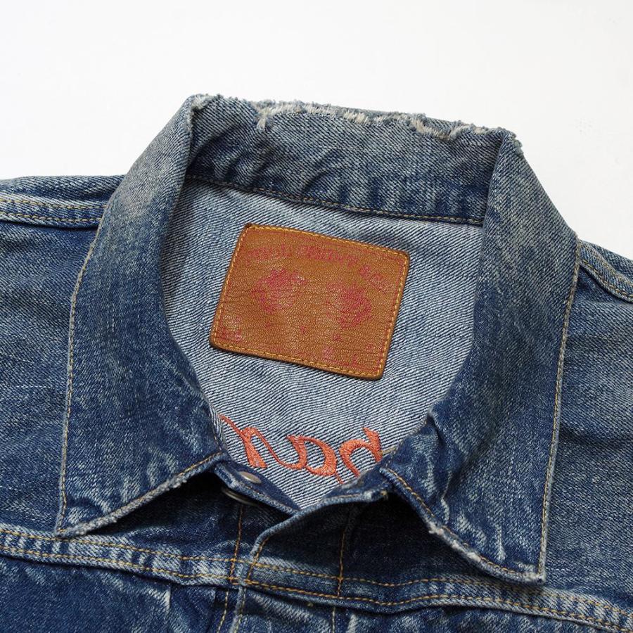 FULLCOUNT フルカウント 2016-2107E Souvenir Embroidery Type1 Denim Jacket 13.7oz HW "More Than Real" スーベニア刺繍 ジージャン ハンドウォッシュの画像