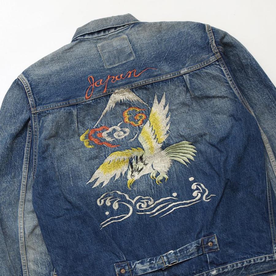 FULLCOUNT フルカウント 2016-2107E Souvenir Embroidery Type1 Denim Jacket 13.7oz HW "More Than Real" スーベニア刺繍 ジージャン ハンドウォッシュの画像