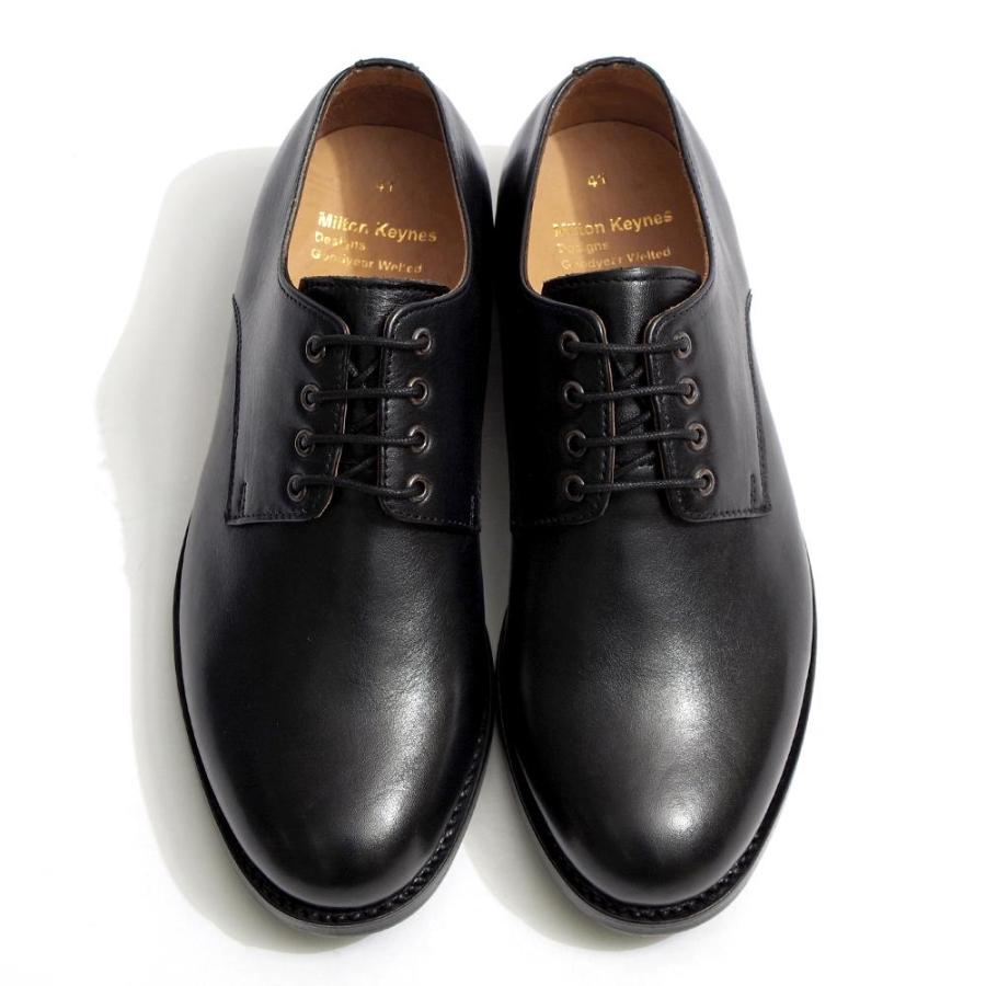 Milton Keynes ミルトンキーンズ Plain Toe Leather Shoes w/rubber
