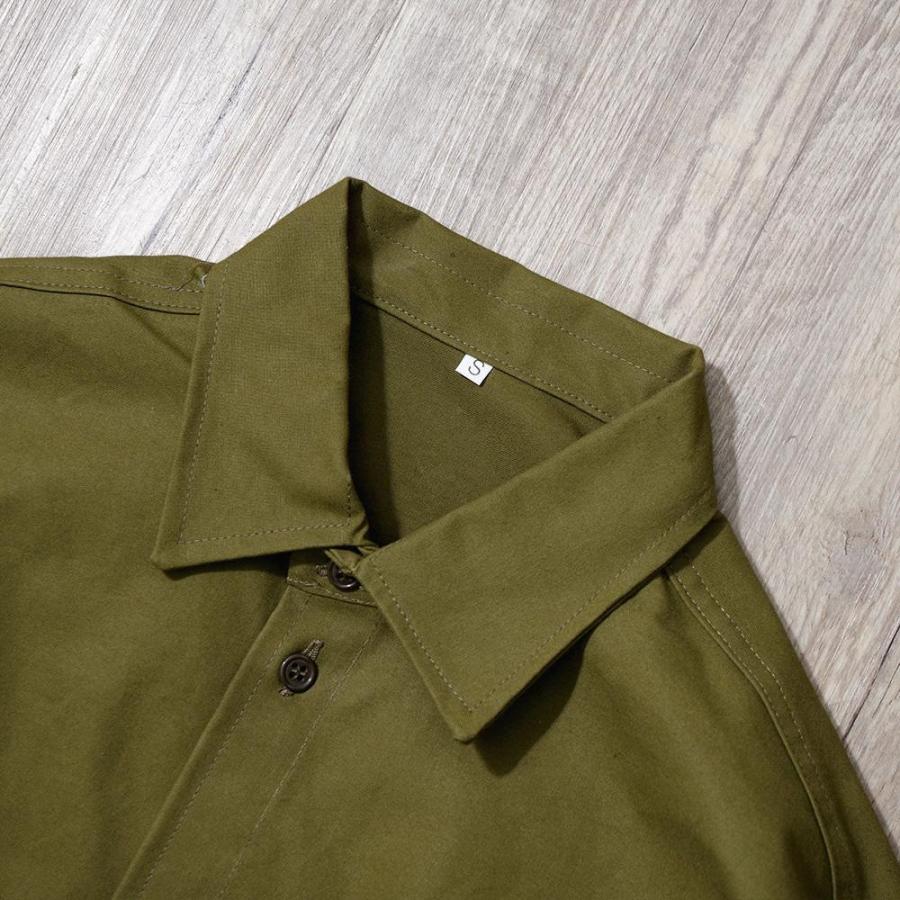 vecchi (ベッキ) Made In Italy Work Shirts LIMITED FABRIC イタリア製 ワークシャツ 限定生地 ハンガリーミリタリーカラー｜lymeondish｜06