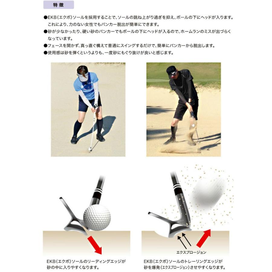 公式] Lynx リンクス ゴルフ EKB 58 ウェッジ バンカー専用