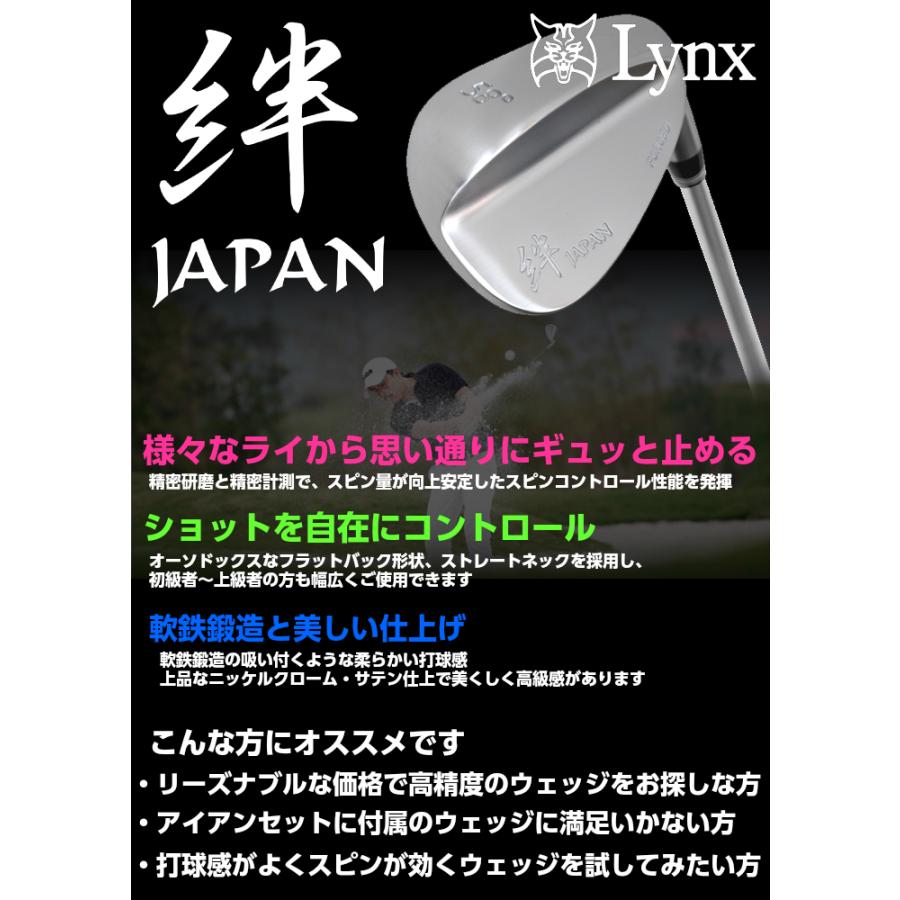 ウェッジ 軟鉄鍛造 絆 JAPAN (スチールシャフト) イオミック グリップ