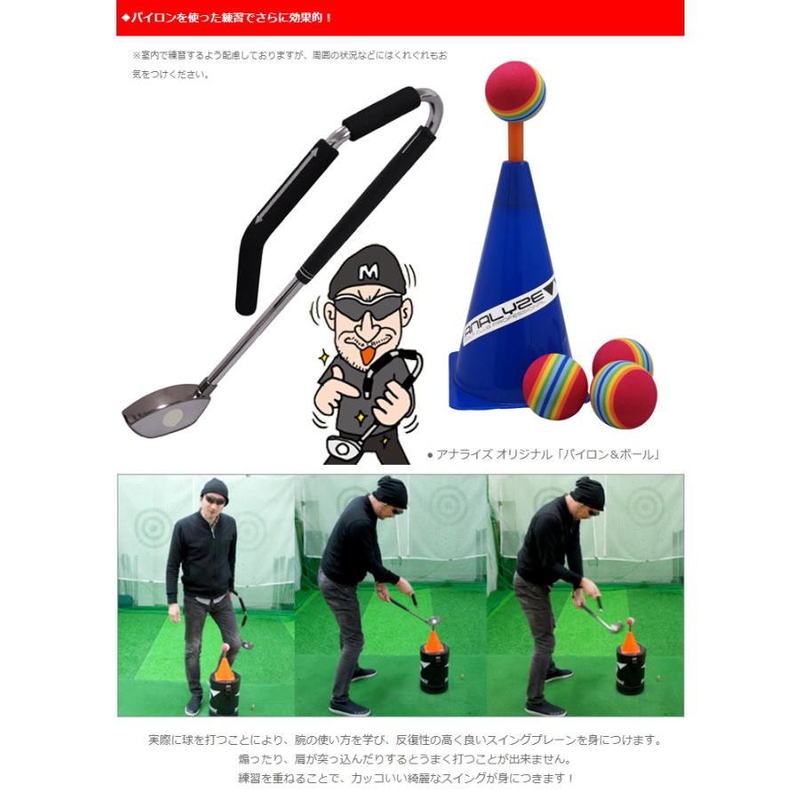 ゴルフの竪琴 たてごと スイング 練習器 + パイロン スポンジ ゴルフの竪琴 たてごと スイング 練習器 + パイロン スポンジ