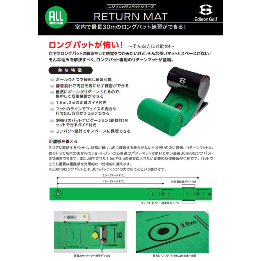 エジソンゴルフ RETURN MAT リターンマット パターマットKSPG005