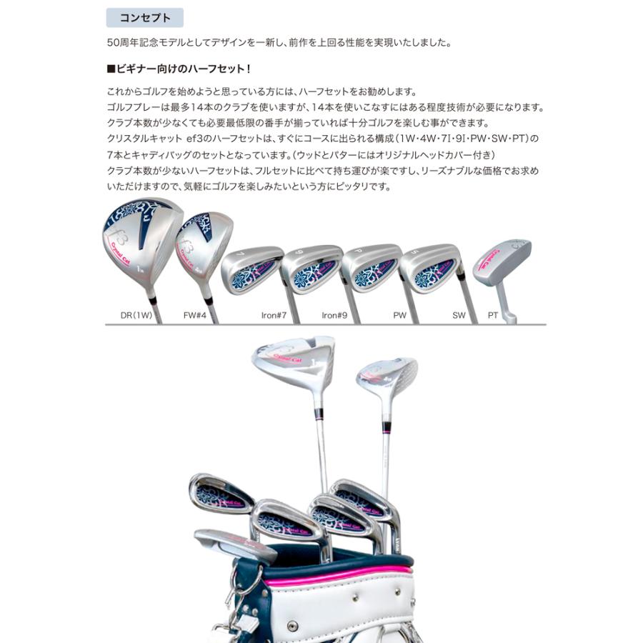 公式] Lynx リンクス ゴルフ CrystalCat ef3 ハーフセット 1W・4W・7I