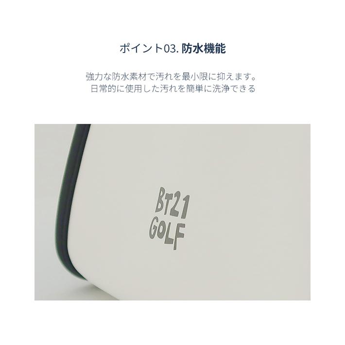 【BT21 GOLF 日本総代理店】 BT21  ビーティーイシビル HOLE IN ONE  ホールインワン ミニ トートバッグ （ホワイト）BT21 GOLF ゴルフの画像