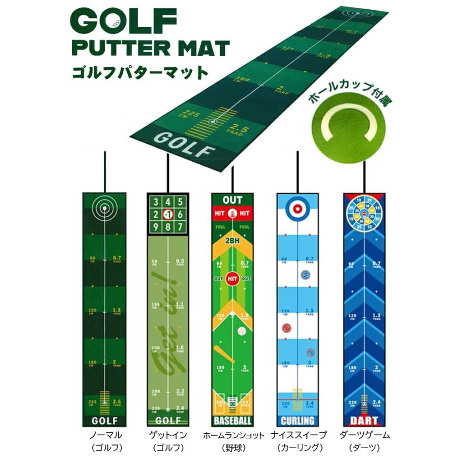 ゴルフ パターマット （ホールカップ付） : lynx-golf - 通販 - Yahoo