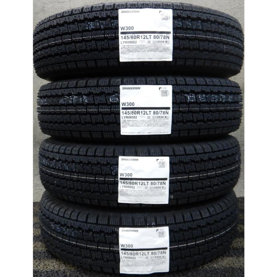 BRIDGESTONE（ブリヂストン） 新品4本価格□145/80R12 80/78N LT W300