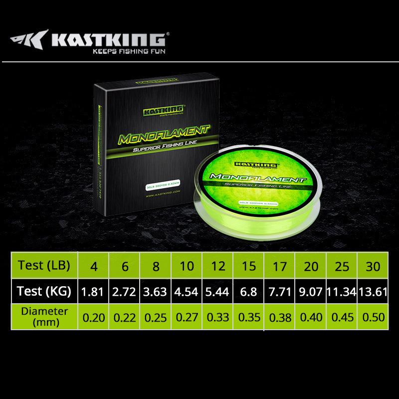 KastKing 275m 300Yds Sunrise Yellow World's Premium Monofilament