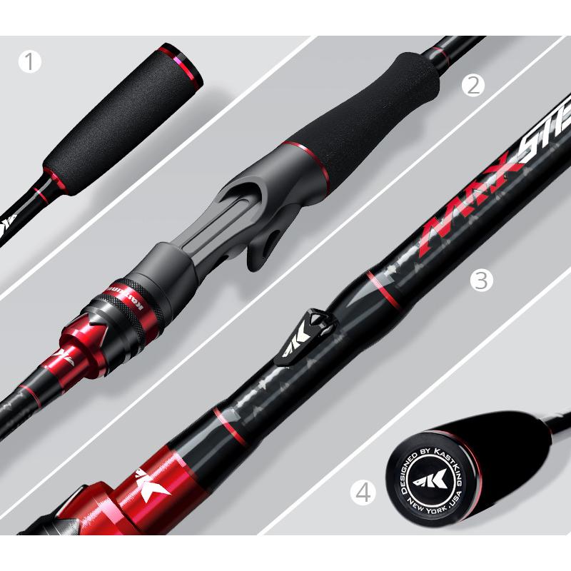 KastKing Max Steel Carbon Rod  カストキング マックススチール カーボン ロッド スピニング キャスティング 1.80m｜lynxoutdoor｜06