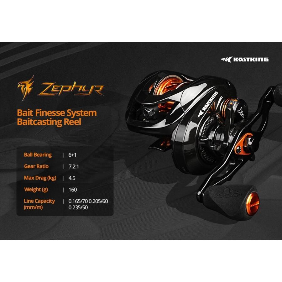 KASTKING Kastking Zephyr Bait Finesse Casting Reel カスト KASTKING Kastking Zephyr Bait Finesse Casting Reel カスト